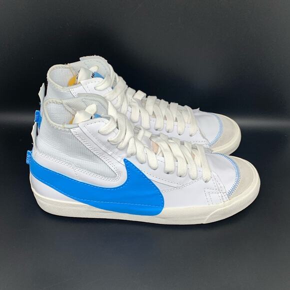 Nike Blazer‎ Mid 77 Jumbo White University Blue Shoes Men's Sz 12.5 - Picture 1 of 10